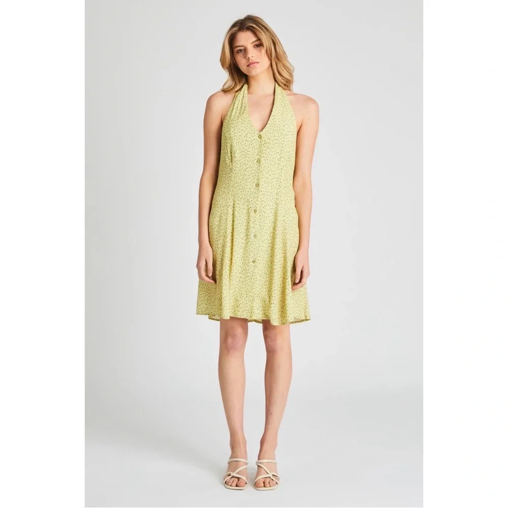 ROLLA’S Citron Mini Tulips Halter Dress - Picture 3 of 5